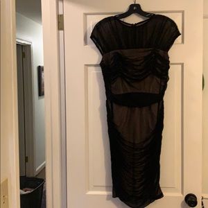 Tadashi Shoji Black Dress with Ruching
